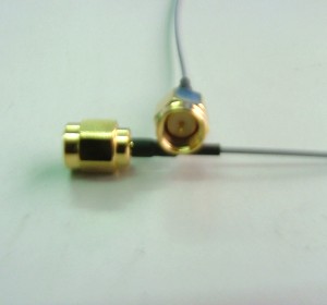 SMA st. plug for 1.13(gold)